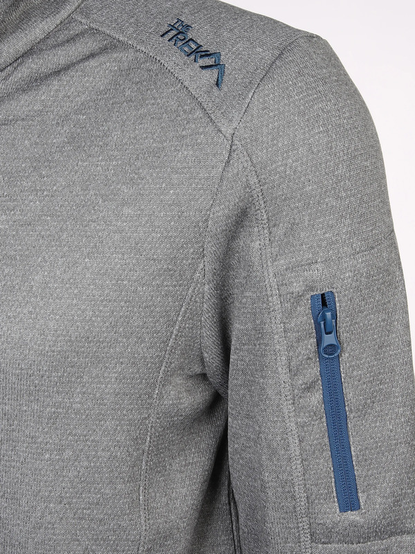 Bild 4 von Herren Fleece Jacke mit farbigen Reißverschlüssen
                 
                                                        Grau