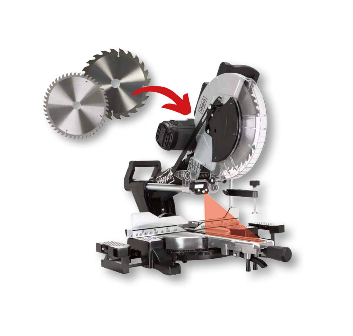 Bild 1 von Scheppach Kapp-, Zug- und Gehrungssäge »MST 305 Black Edition«