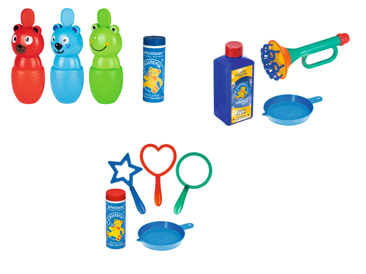 Bild 1 von Pustefix Bubble Friends / Multi Bubbel Trompete / Mini-Mix 3 Bubble-Ringe