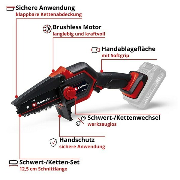 Bild 2 von Einhell Power X-Change 18V Akku-Astsäge GE-PS 18/15 Li BL