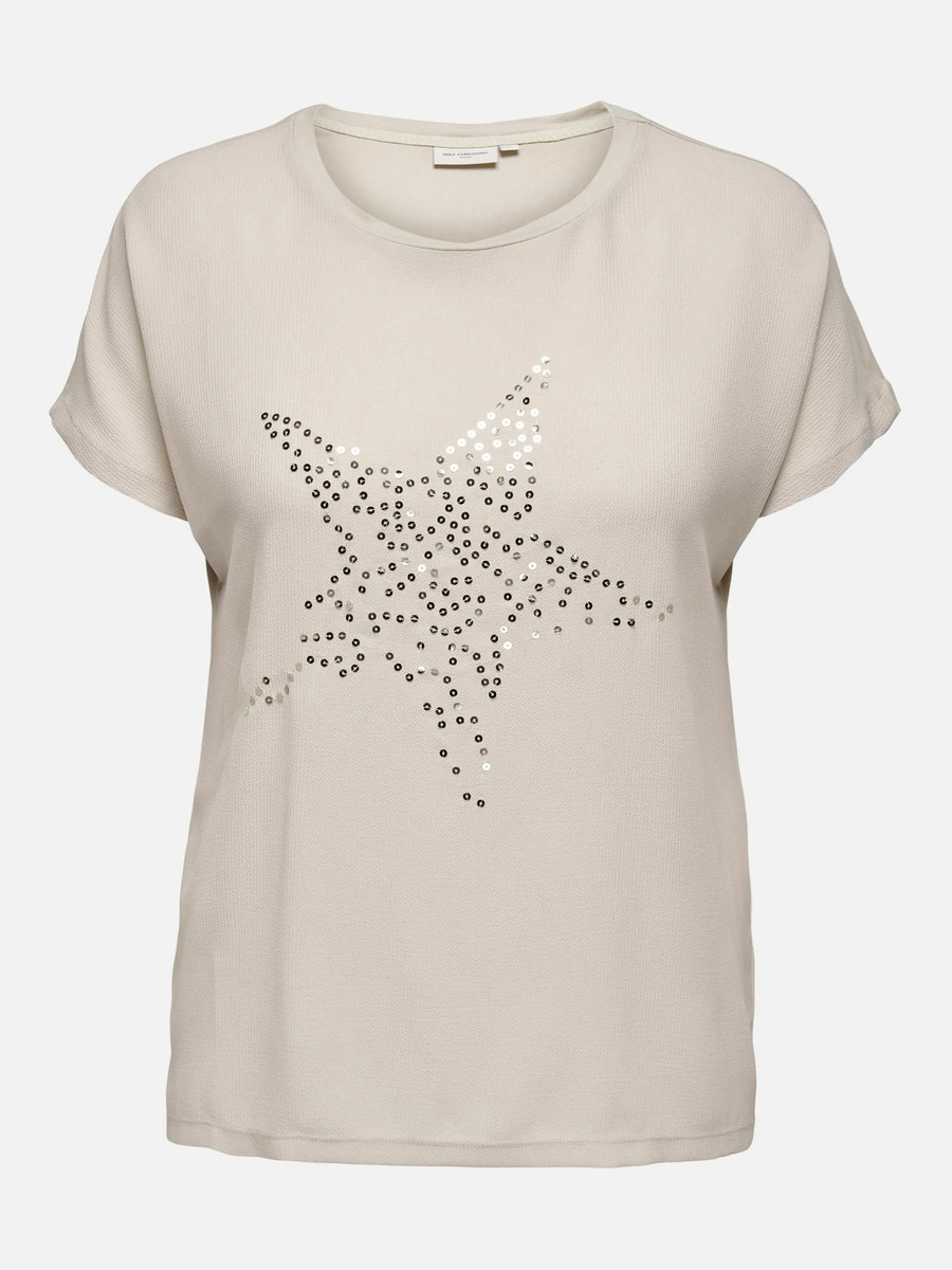 Bild 1 von Only Carmakoma CARLOUISA S/S SEQUINS Shirt
                 
                                                        Weiß