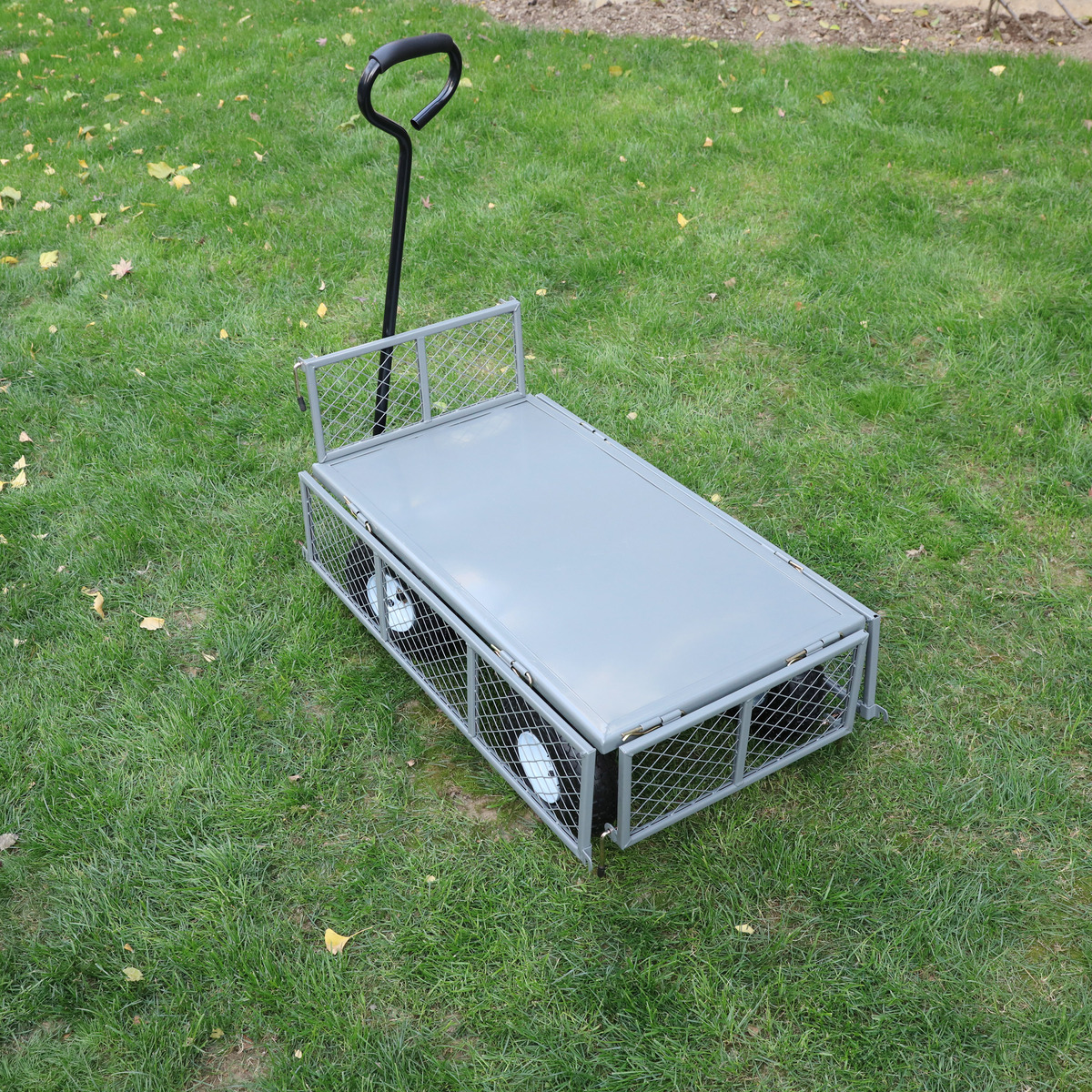 Bild 4 von GreenYard® Gartenwagen/ Handwagen Bollerwagen/Tragkraft 200kg /Transportwagen/ Gerätewagen aus Stahl