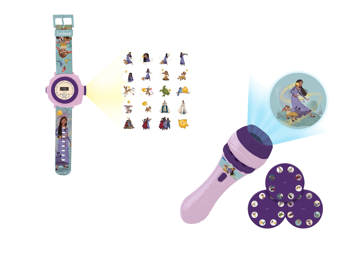 Bild 1 von Disney Wish Story Projektor-Taschenlampe /  Projektionsuhr
