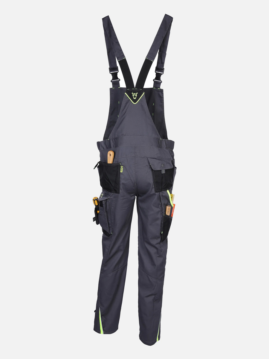 Bild 2 von Herren Latz-Arbeitshose mit Neondetails
                 
                                                        Grau