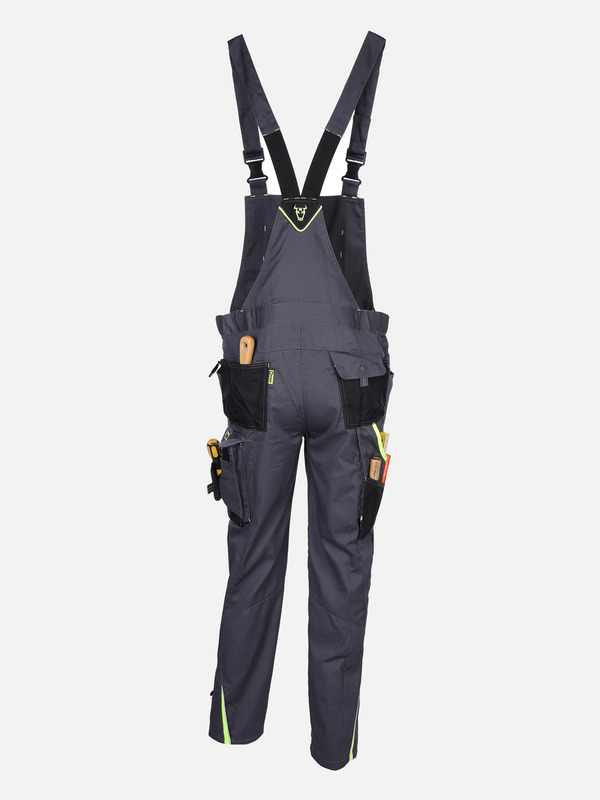 Bild 2 von Herren Latz-Arbeitshose mit Neondetails
                 
                                                        Grau