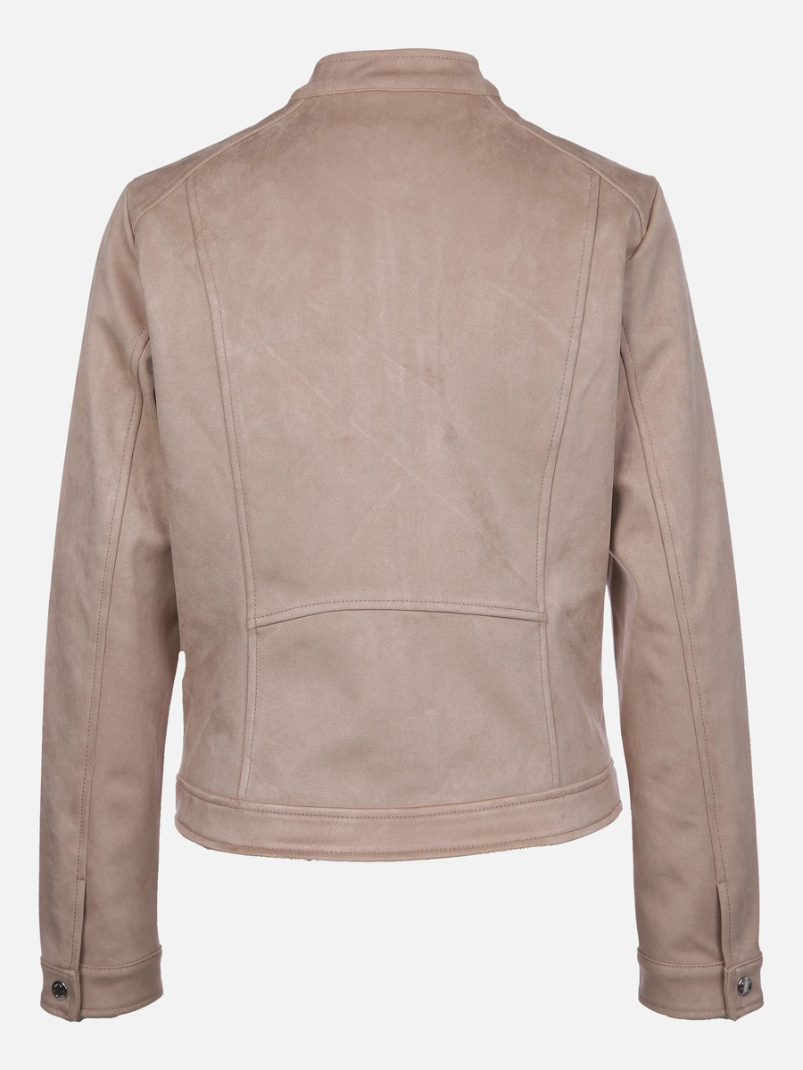 Bild 2 von Damen Kunstlederjacke mit kleinem Stehkragen
                 
                                                        Braun