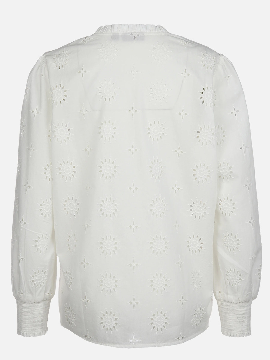 Bild 2 von Damen Bluse mit Lochstickerei
                 
                                                        Weiß