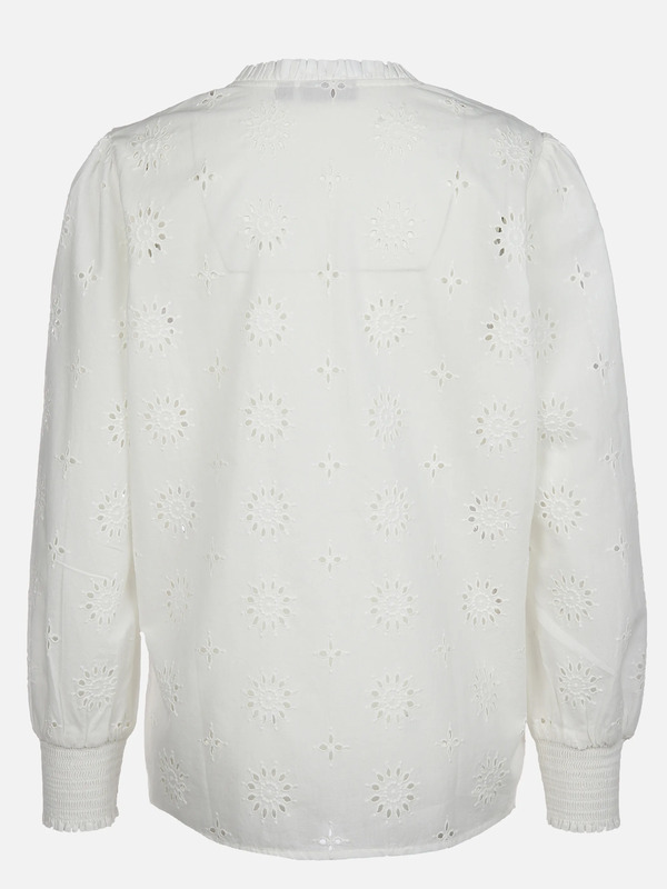 Bild 2 von Damen Bluse mit Lochstickerei
                 
                                                        Weiß