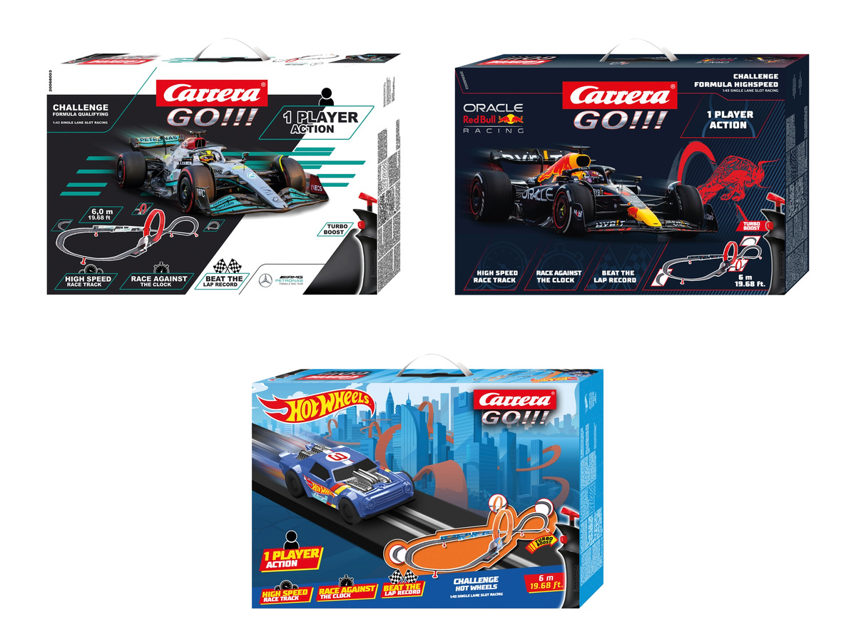 Bild 1 von Carrera GO!!! Challenge Rennbahn, für 1 Spieler
