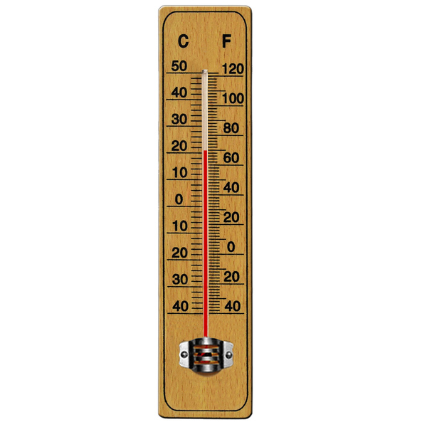 Bild 1 von Deuba® Thermometer aus Holz bis 50C 22cm