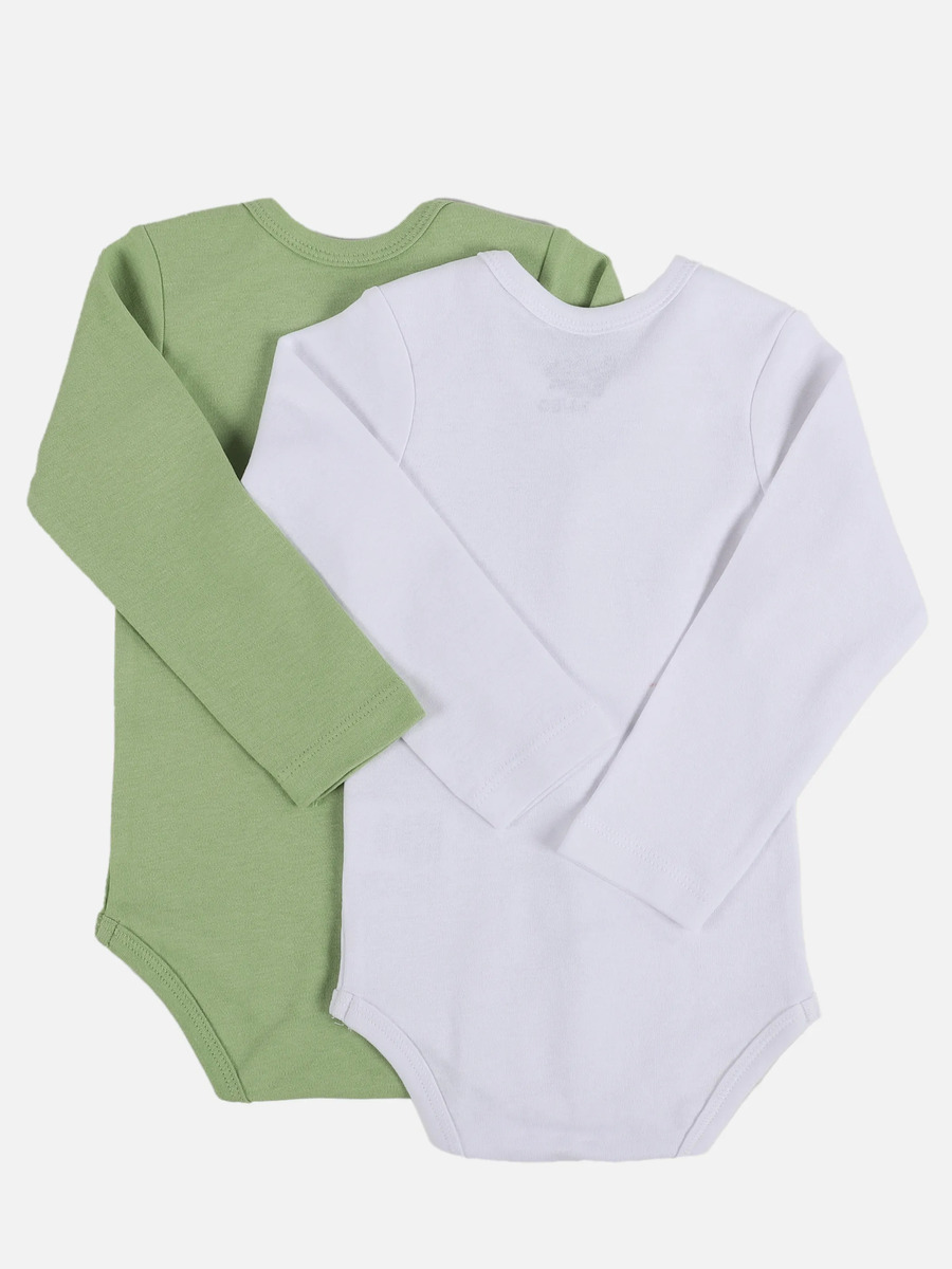 Bild 2 von Baby Jungen Langarmbodies mit Sprüchen im 2er Pack
                 
                                                        Grün