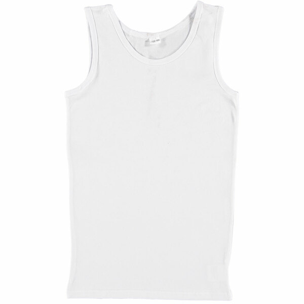 Bild 1 von Jungen-Unterhemd Stretch, Weiß, 170/176