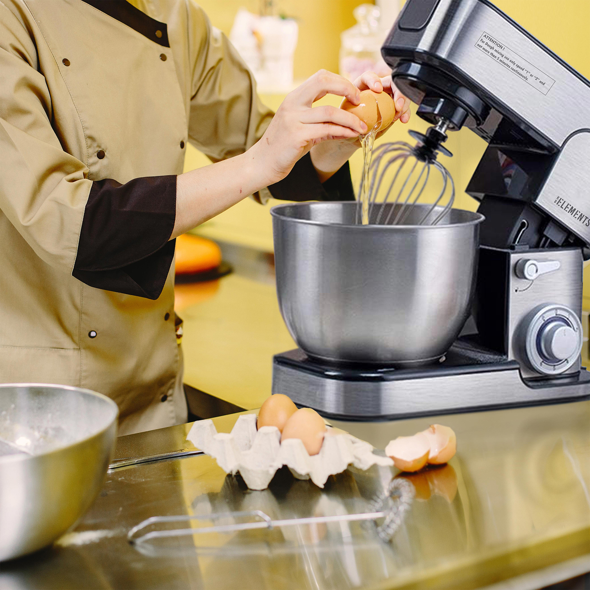 Bild 2 von KB Elements ELK85LM 3in1 Küchenmaschine 8,5 L 2500 Watt Teigmaschine, Fleischwolf, Standmixer