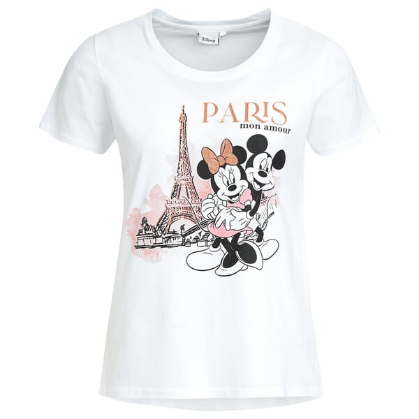 Bild 1 von Minnie Maus T-Shirt mit Glitzer-Details WEISS