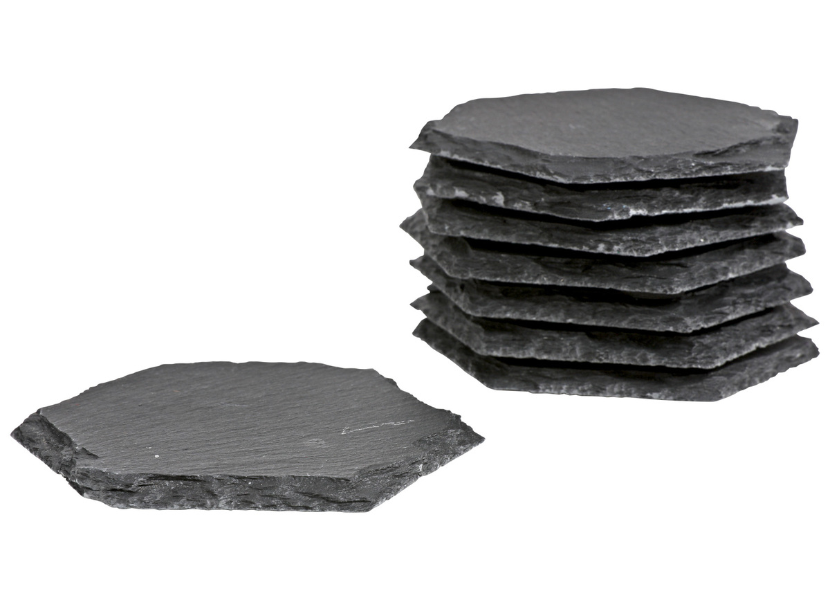 Bild 1 von Schieferplatte Untersetzer 8 Stück