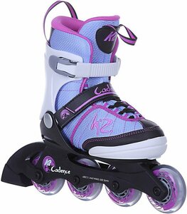 K2 Inlineskates »K2 CADENCE JR GIRLS Kinder Inline Skate inkl. SABRES 4 Schlittschuh Eiskufen - Inlineskates und Schlittschuhe in einem«