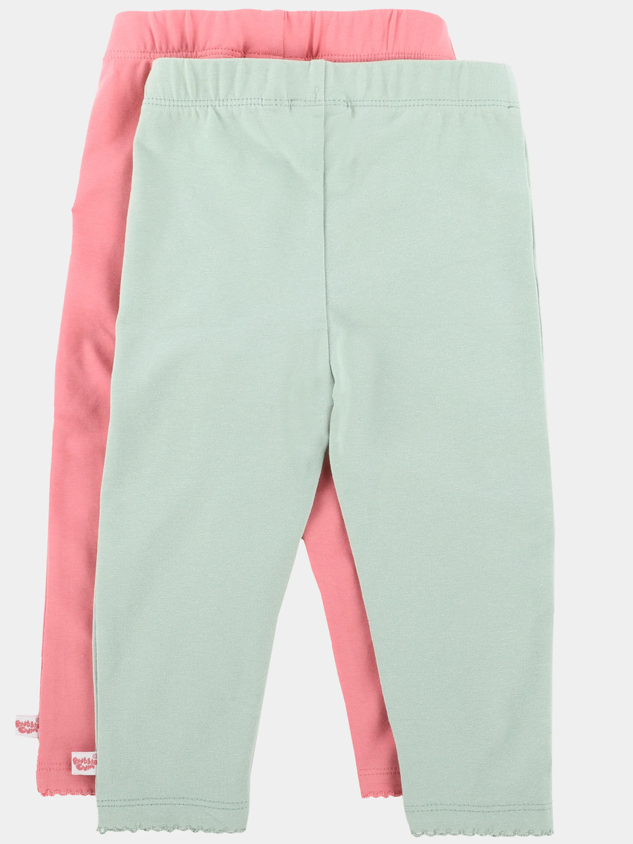 Bild 2 von Baby Mädchen Leggings im 2er Pack
                 
                                                        Grün