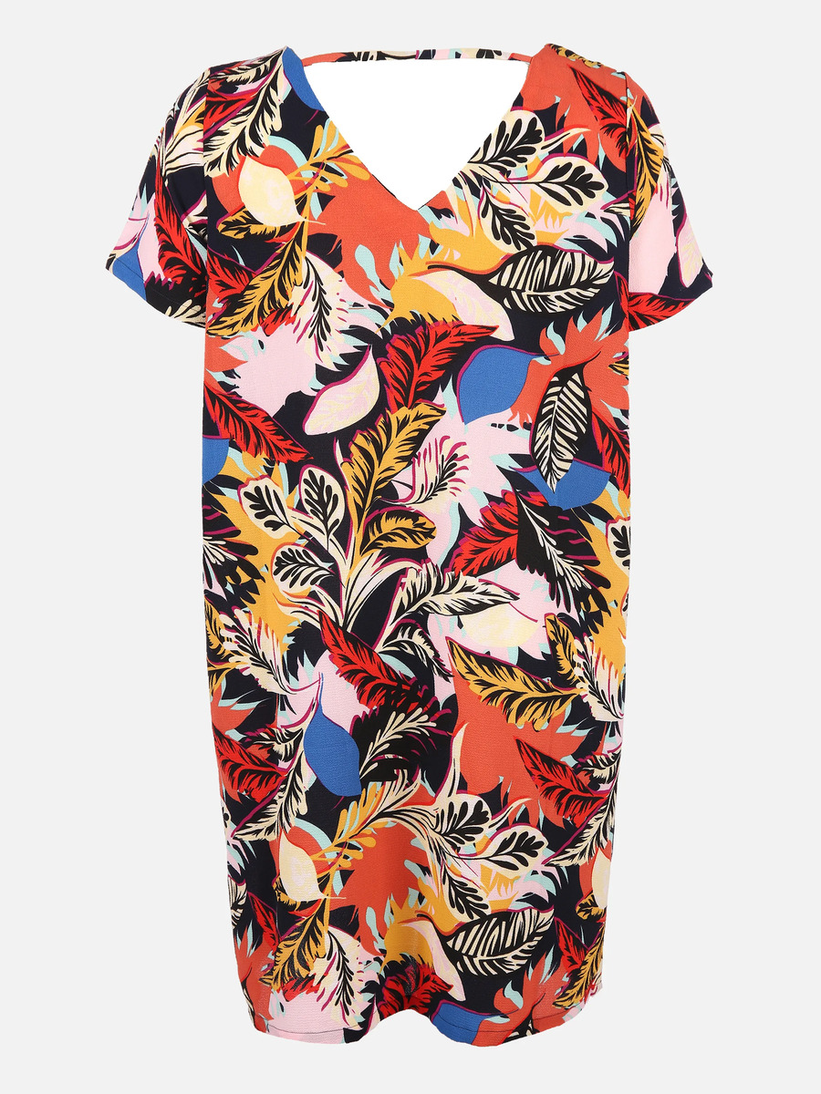 Bild 2 von Only Carmakoma CARLUXLOU SS V-NECK K Kleid
                 
                                                        Schwarz