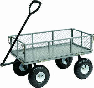 GreenYard® Gartenwagen/ Handwagen Bollerwagen/Tragkraft 200kg /Transportwagen/ Gerätewagen aus Stahl