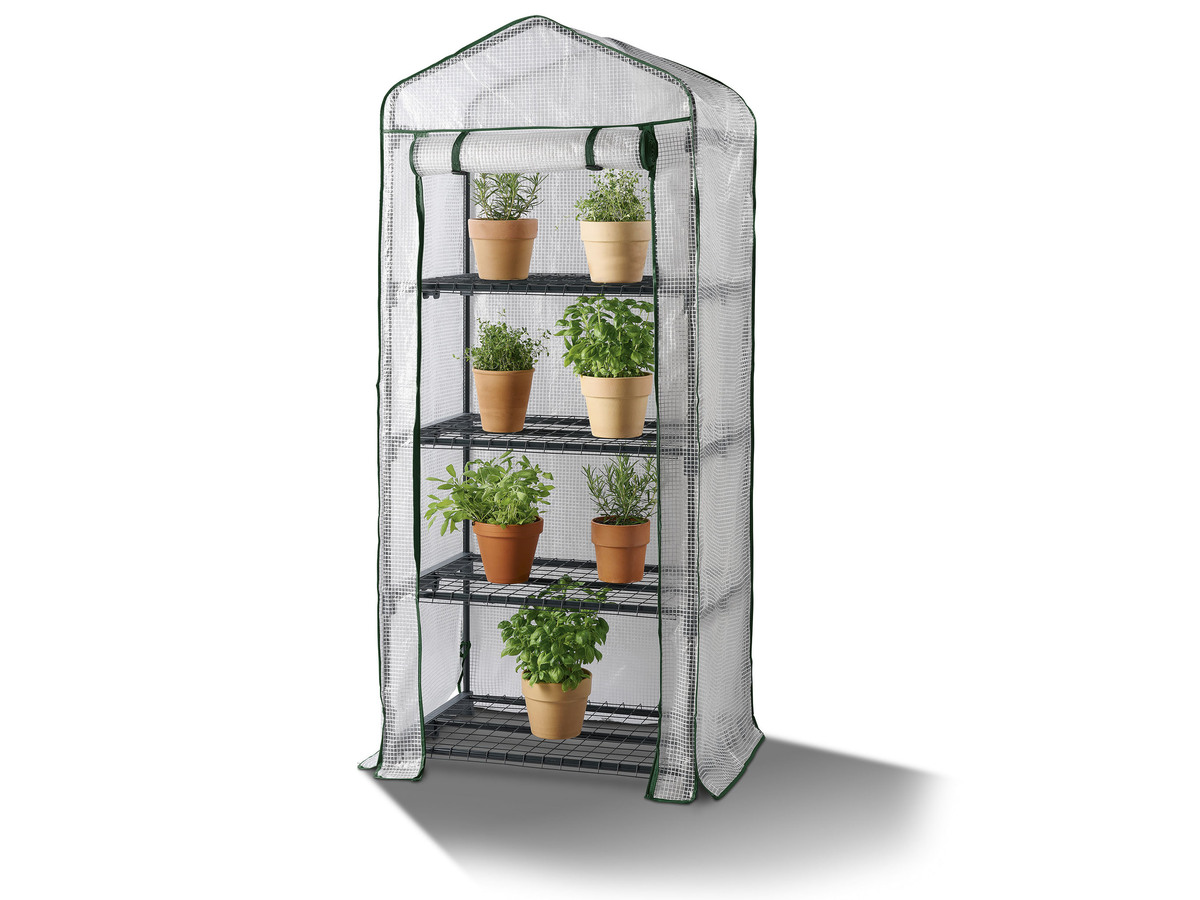 Bild 1 von PARKSIDE® Gewächshaus, Gitterfolie, mit 4 Regalböden