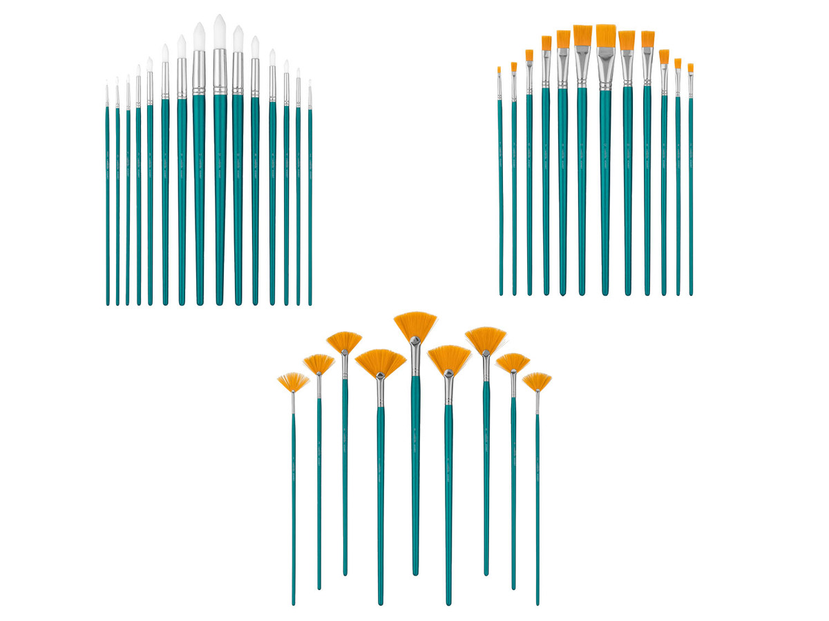 Bild 1 von crelando® Pinsel-Set, mit Birkenholzgriff