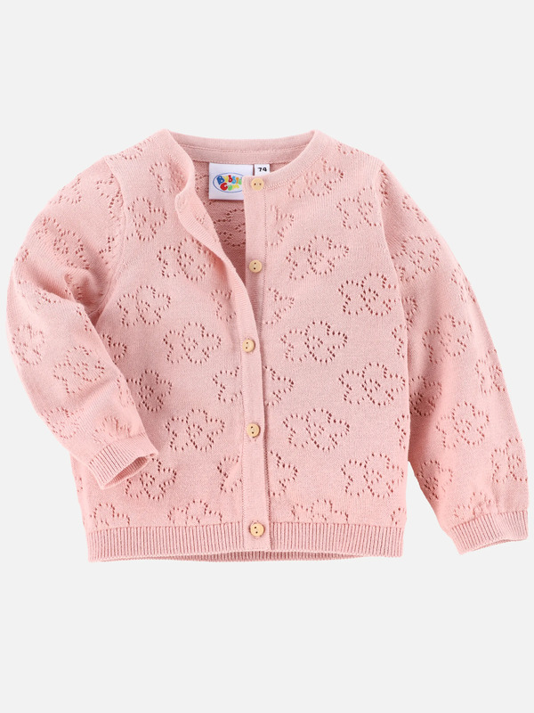 Bild 1 von Baby Mädchen Strickjacke mit Blumenmuster
                 
                                                        Rosa