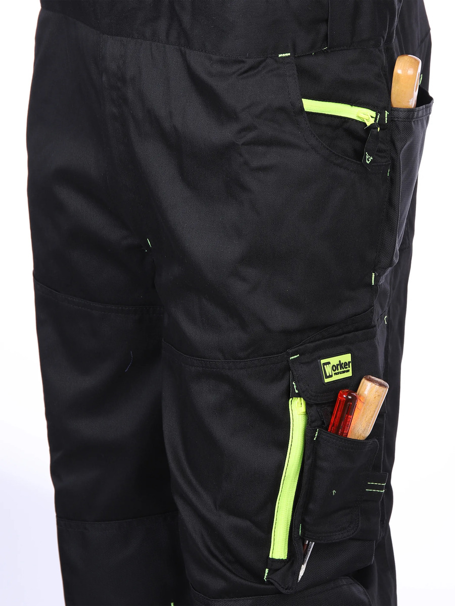 Bild 3 von Herren Latz-Arbeitshose mit Neondetails
                 
                                                        Schwarz