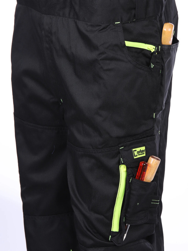 Bild 3 von Herren Latz-Arbeitshose mit Neondetails
                 
                                                        Schwarz