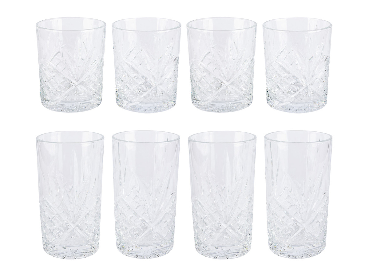 ERNESTO® KristallWhiskey /Longdrinkgläser, 4erSet von Lidl für 3,49