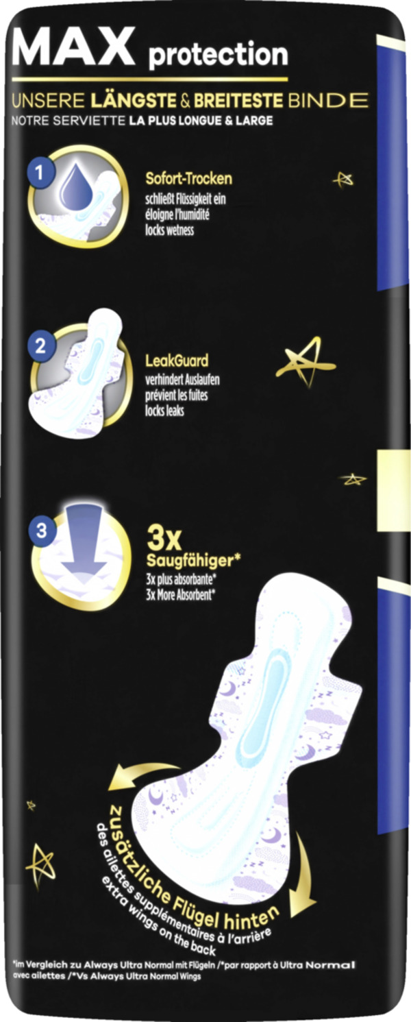 Bild 4 von Always Ultra Damenbinden Secure Night Extra Lang mit Flügeln BigPack
