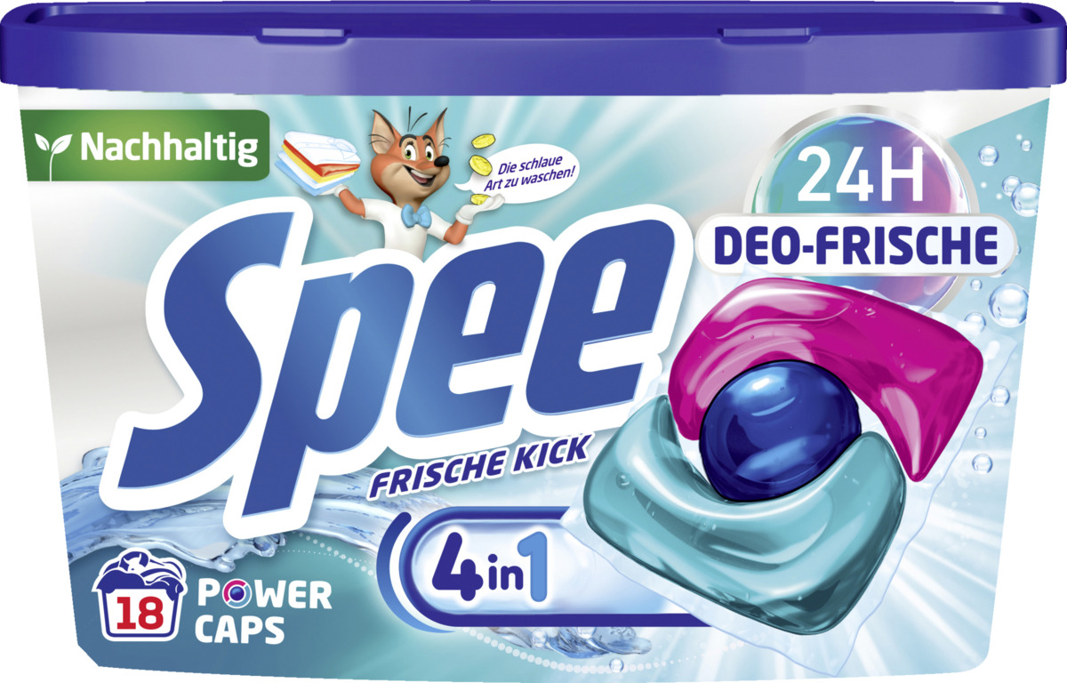 Bild 1 von Spee 4in1 Power Caps Frische-Kick Vollwaschmittel 18WL