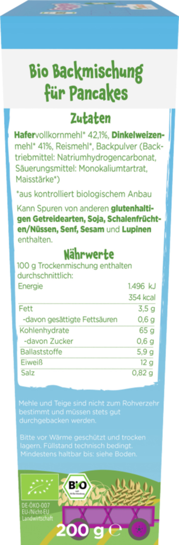 Bild 2 von Pumpkin Organics Bio Hafer & Dinkel Pancakes