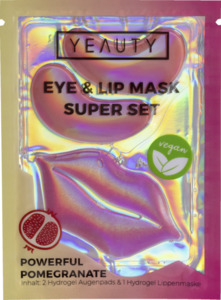 YEAUTY Eye & Lip Mask Super Set Powerful Pomegranate