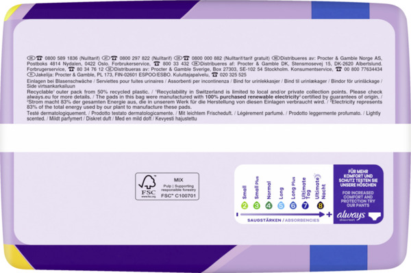 Bild 3 von Always Discreet Inkontinenz Long Plus Big Pack