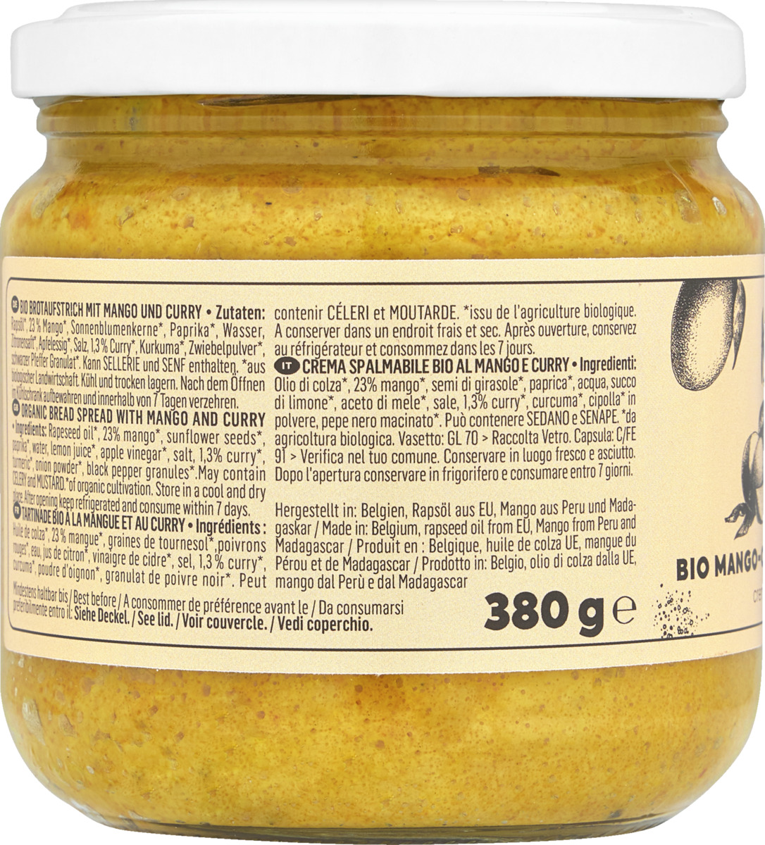 Bild 2 von KoRo Bio Mango-Curry Aufstrich