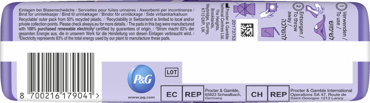 Bild 2 von Always Discreet Inkontinenz Ultimate Nacht