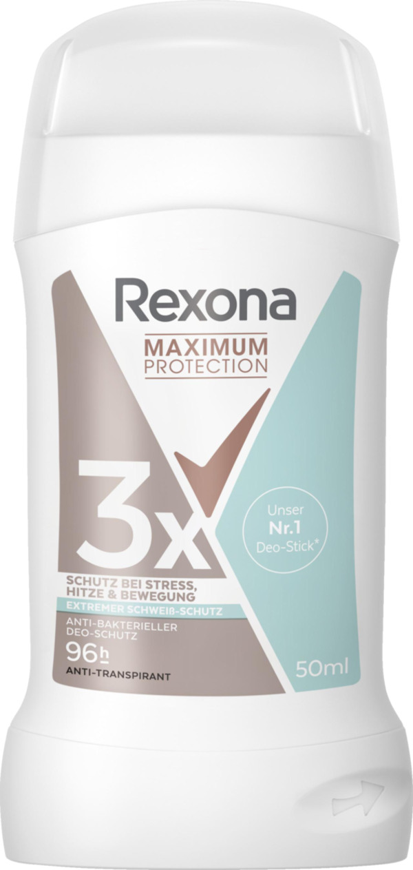 Bild 1 von Rexona Men Maximum Protection Anti-Transpirant Stick antibakteriell