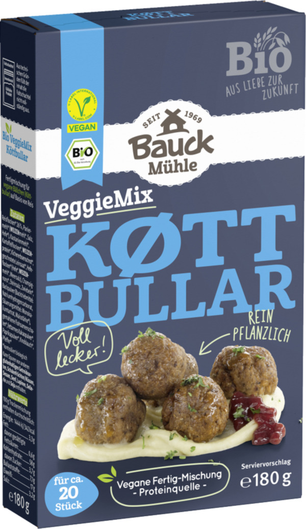 Bild 1 von Bauck Mühle Bio VeggieMix Köttbullar