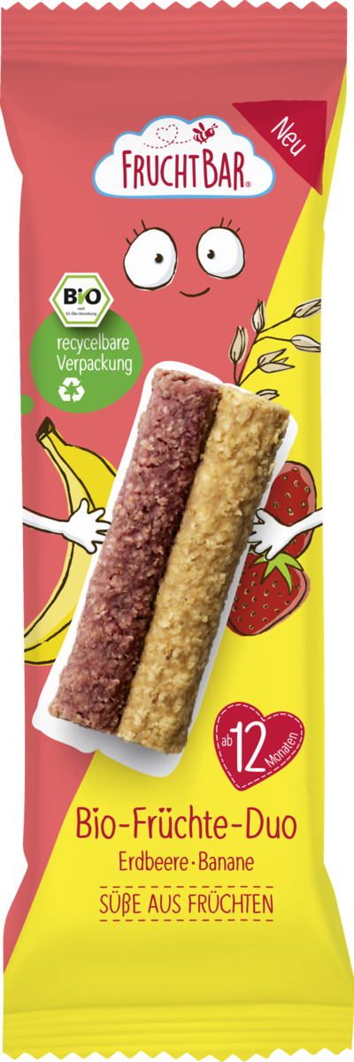Bild 1 von FruchtBar Bio-Früchte-Duo Erdbeere, Banane