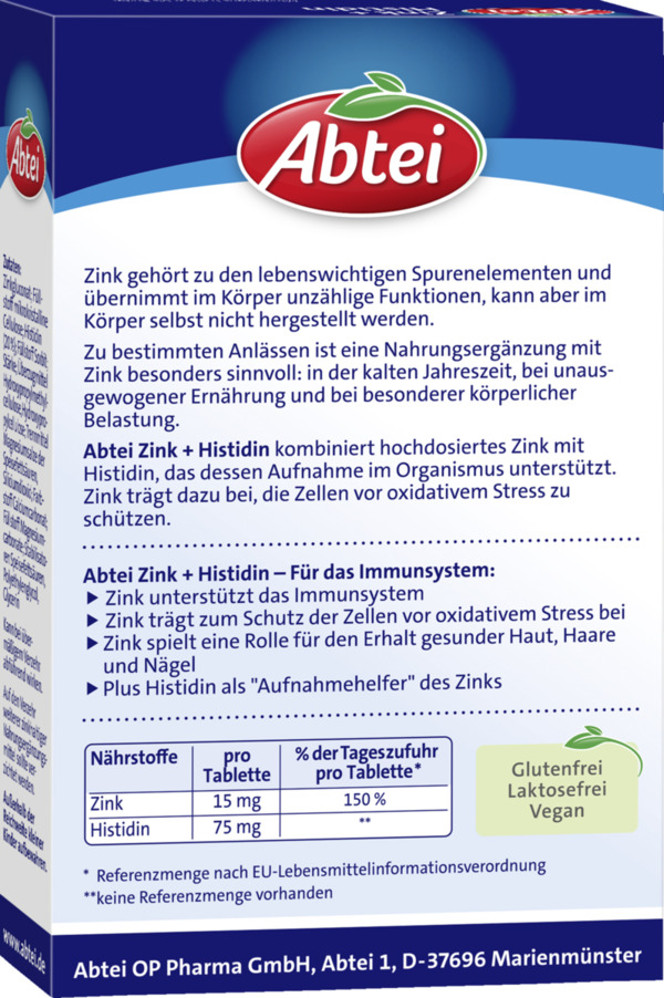 Bild 4 von Abtei Zink + Histidin