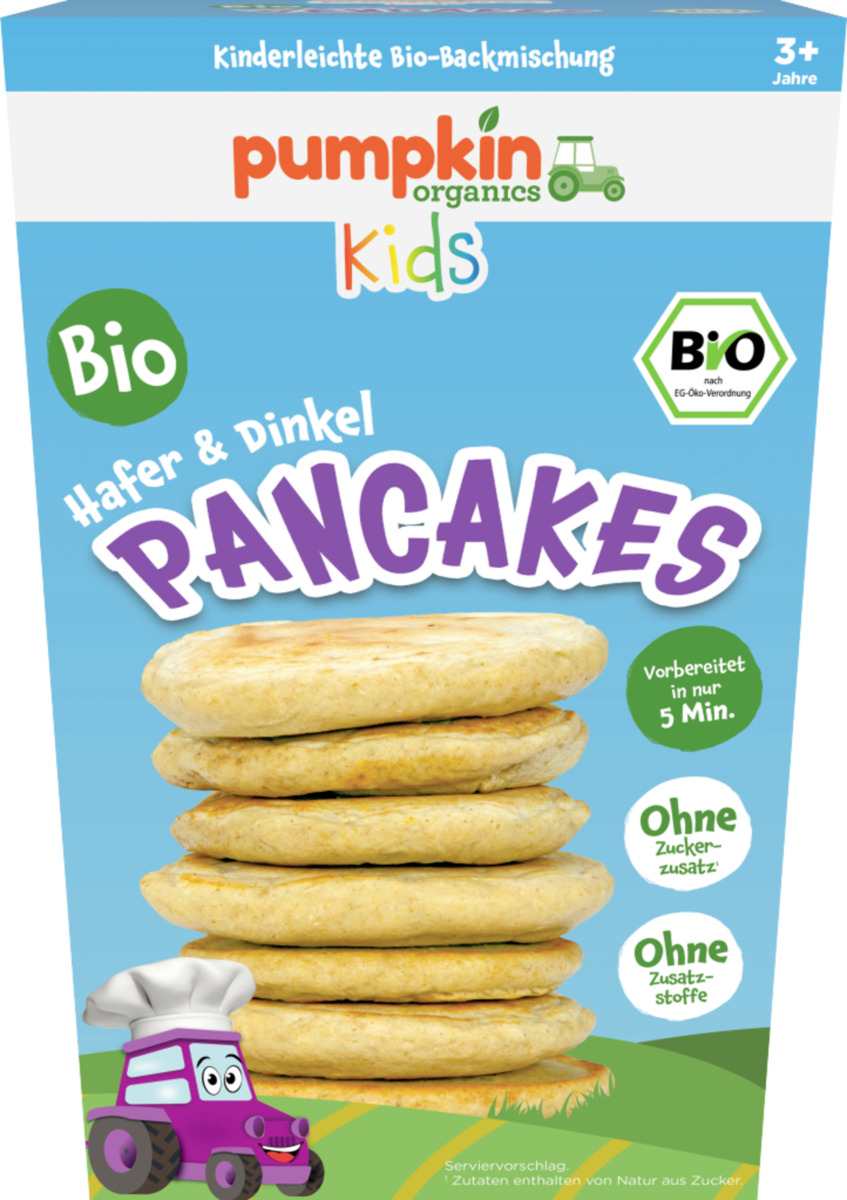 Bild 1 von Pumpkin Organics Bio Hafer & Dinkel Pancakes