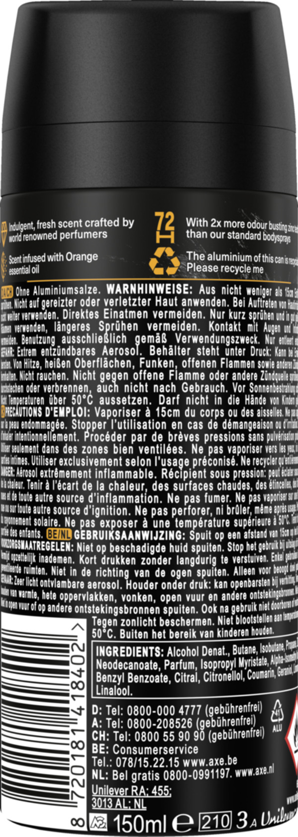 Bild 2 von AXE Bodyspray Black Vanilla