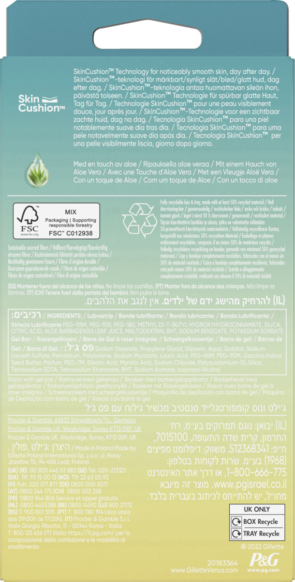 Bild 2 von Gillette Venus Rasierer Comfortglide Sensitive