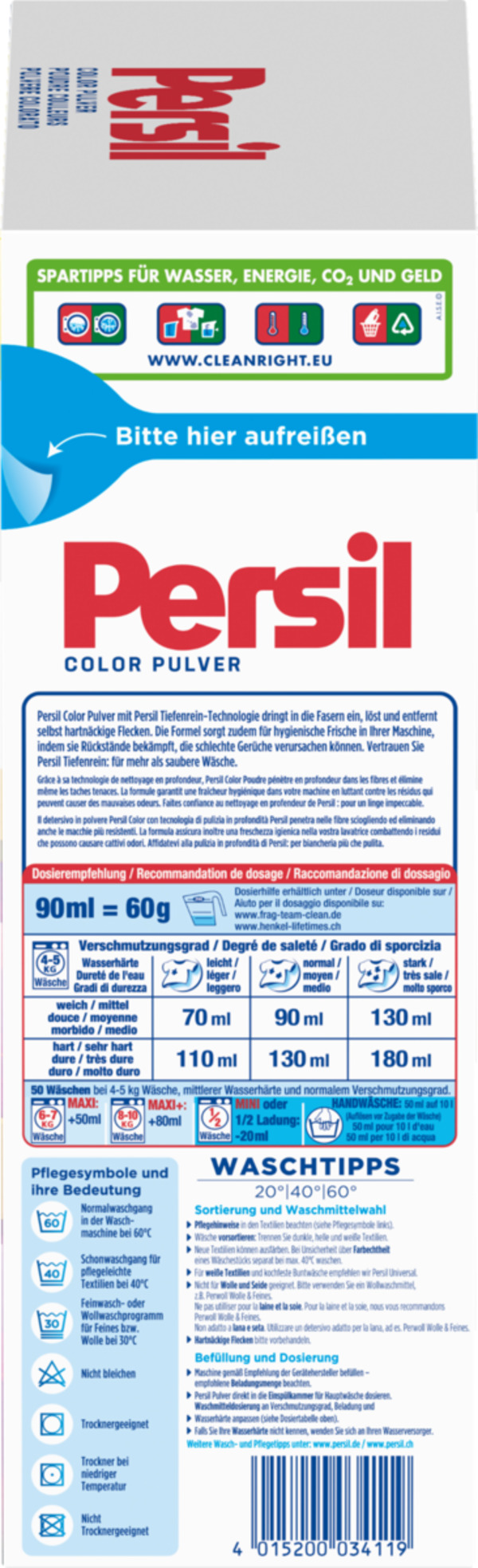 Bild 3 von Persil Color Pulver 50 WL