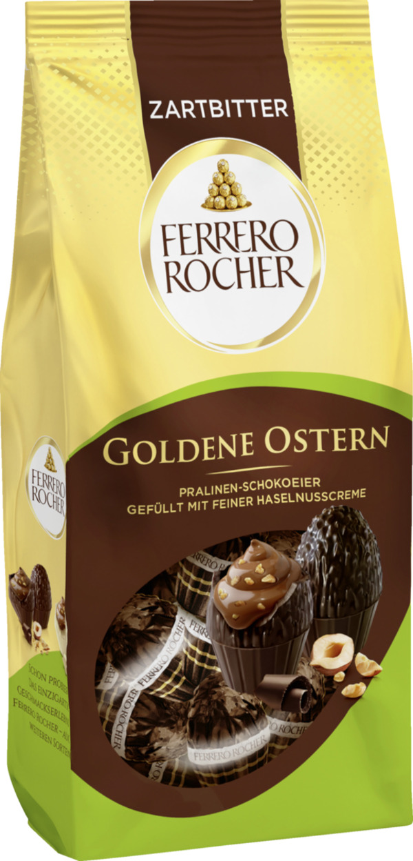 Bild 1 von Ferrero Rocher Goldene Ostern Pralinen-Schokoeier Zartbitter