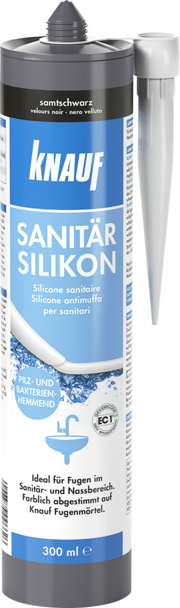 Bild 1 von Knauf Sanitär-Silikon
, 
samtschwarz, 300 ml