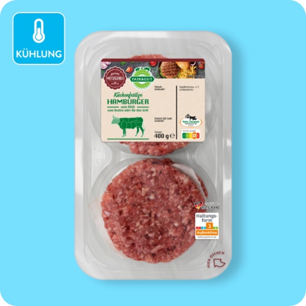 Bild 1 von FAIR & GUT Hamburger, Vom Rind