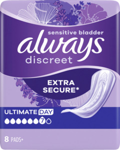 Always Discreet Inkontinenz Ultimate Tag