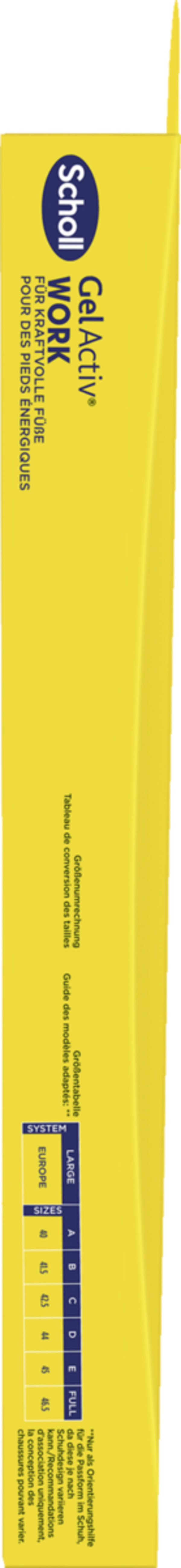 Bild 2 von Scholl GelActiv Einlegesohlen WORK Größe L