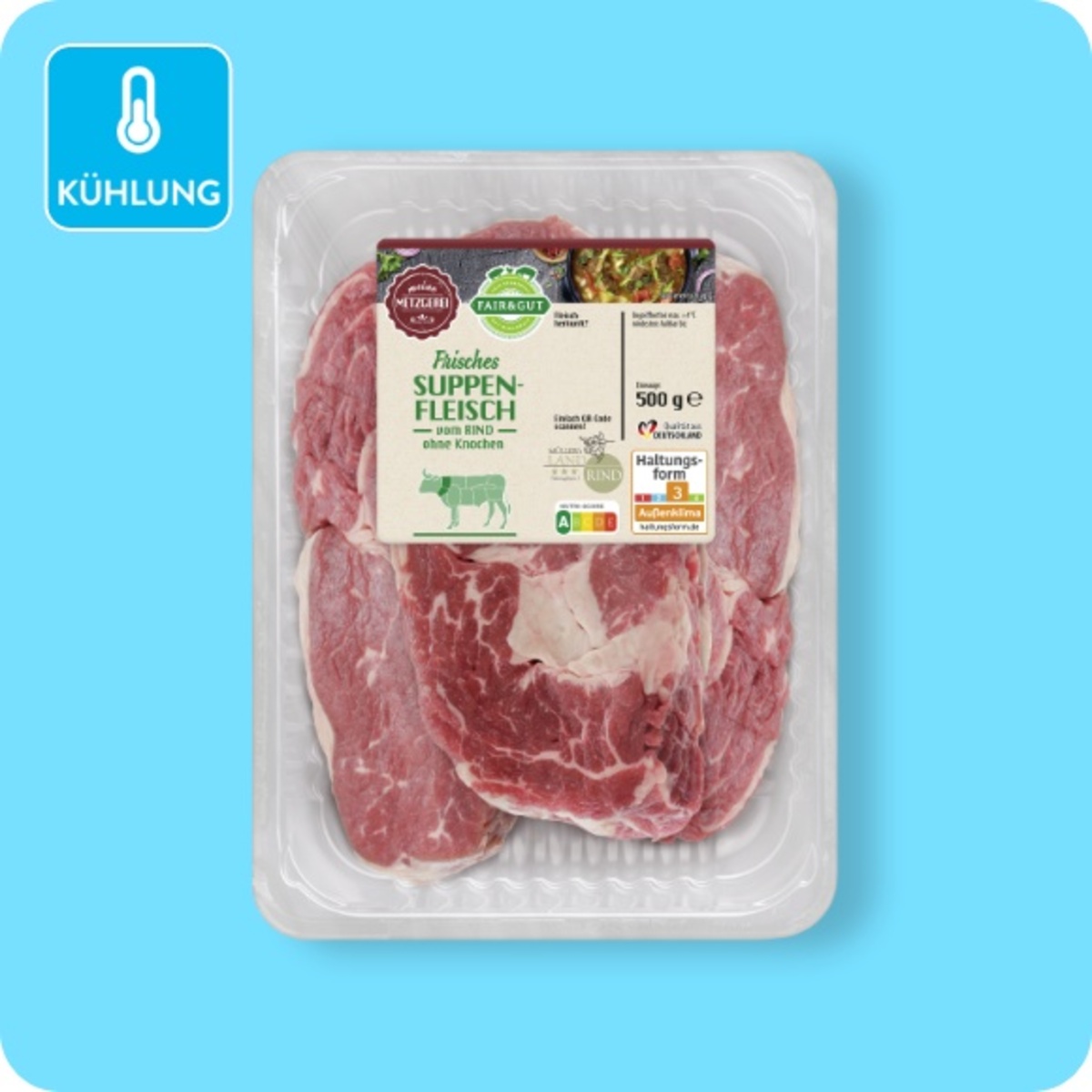 Bild 1 von FAIR & GUT Suppenfleisch, Vom Rind